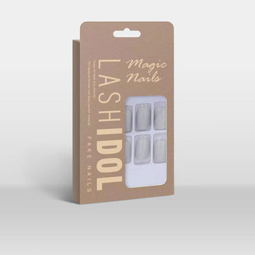 LASHIDOL Press On Magic Nails French White